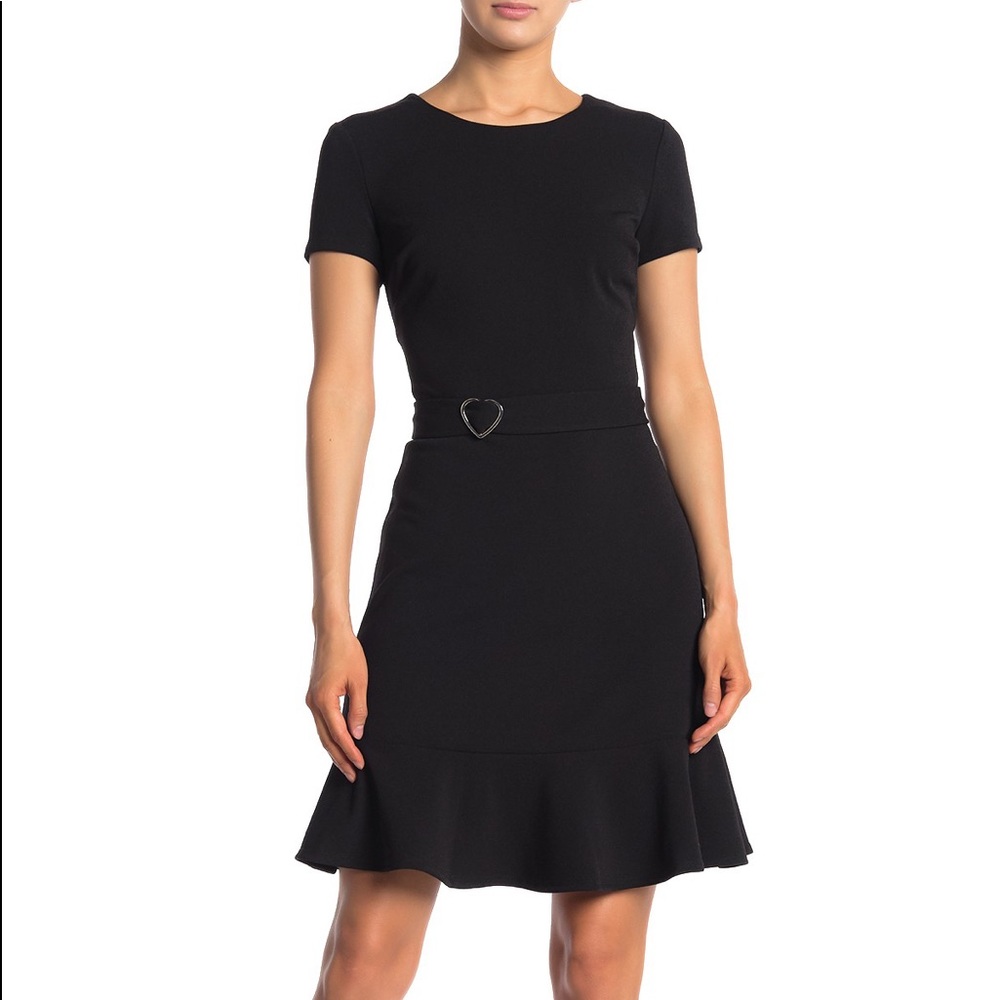 Betsey Johnson Open Back Heart Belt Dress NWT